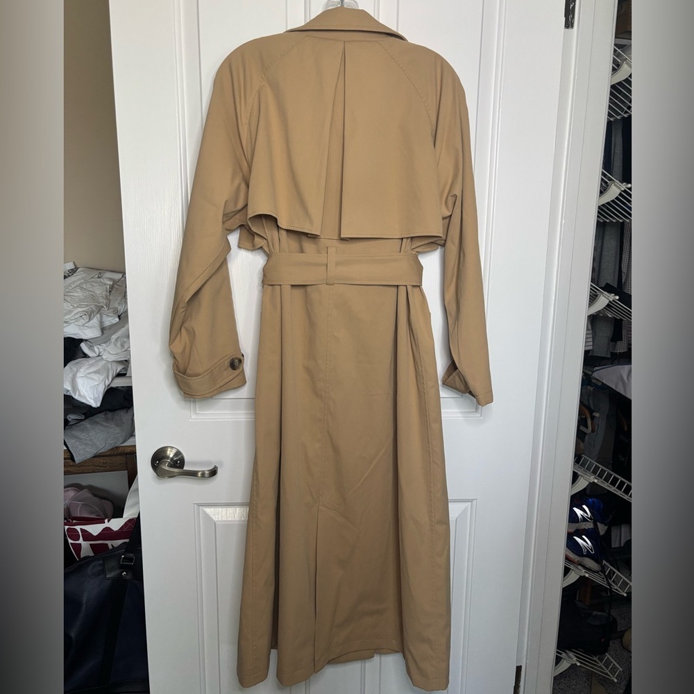 NWT ENA PELLY Carrie Trench Coat with Belt in Camel size 4 - Picture 8 of 12